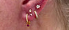 Stacked lobe piercing