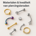Materiaal en kwaliteit van piercingsieraden