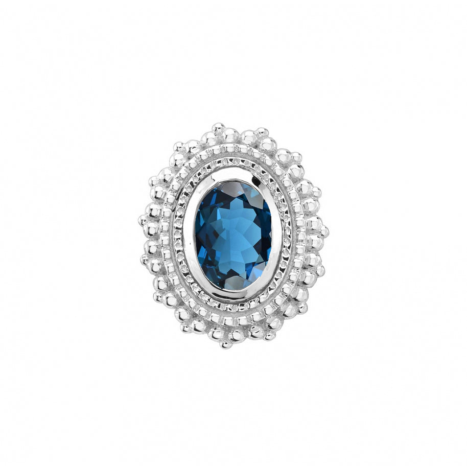 Afghan oval 10 mm London topaz - BVLA