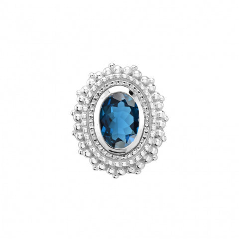 Afghan oval 10 mm London topaz - BVLA