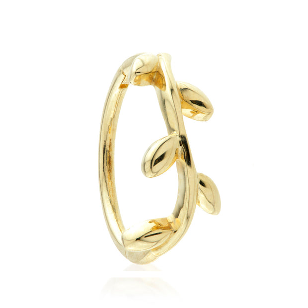 TL Vine leaf 14kt 10 mm