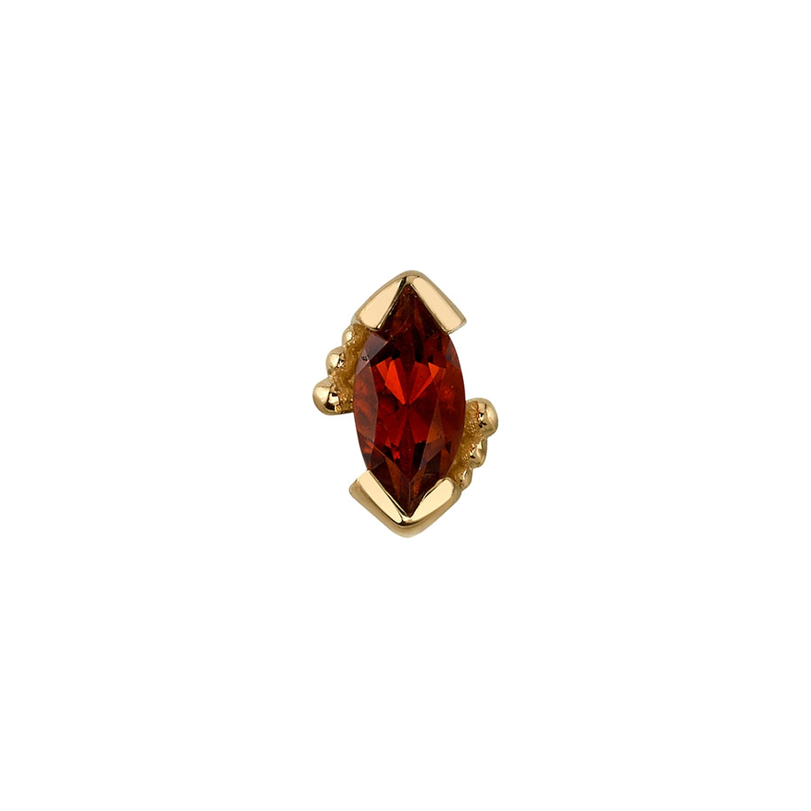 Beaded marquise - Garnet - BVLA