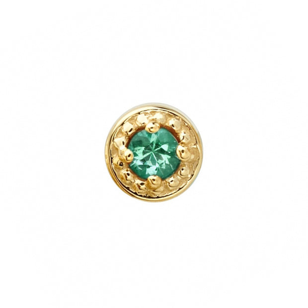 Milgrain prong 4 mm lab alexandrite - BVLA