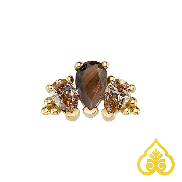 Gradueted 3 gem pear Panaraya - 10 mm - BVLA