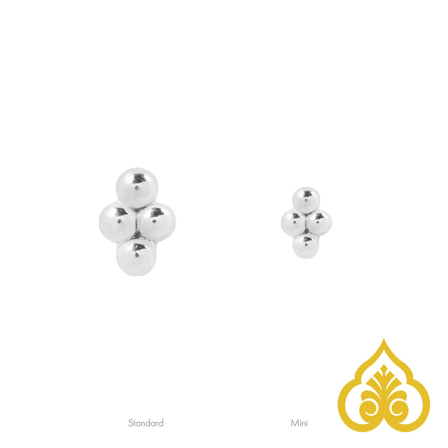 4-bead mini cluster - Buddha jewelry