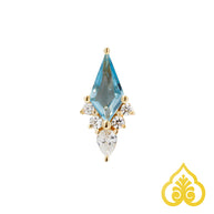 Afterglow - swiss blue topaz - Buddha jewelry