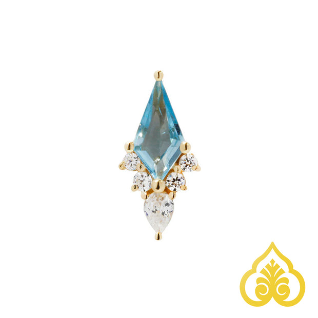 Afterglow - swiss blue topaz - Buddha jewelry