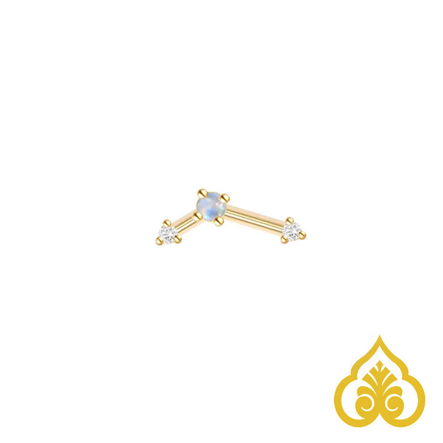 Astera mini - Mixed gem Moonstone - Modern Mood