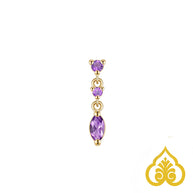 Cascade Marquise drop - Amethyst - Modern Mood