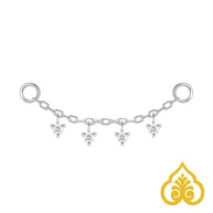 Chain with tiny dripping diamonds - Modern Mood