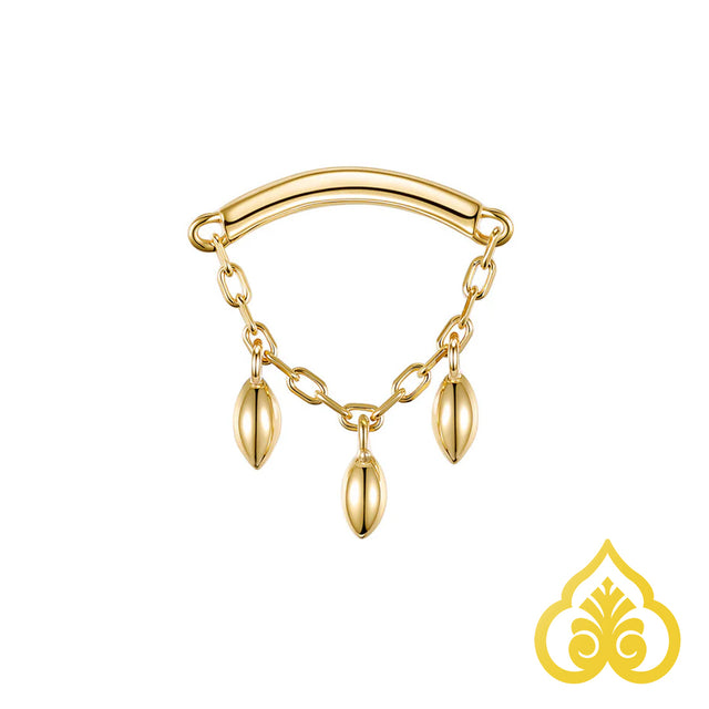 Bar end - Dripping Marquise bead - Modern Mood