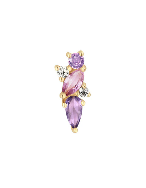 Visionary Amethyst + pink sapphire - Buddha jewelry