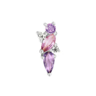 Visionary Amethyst + pink sapphire - Buddha jewelry