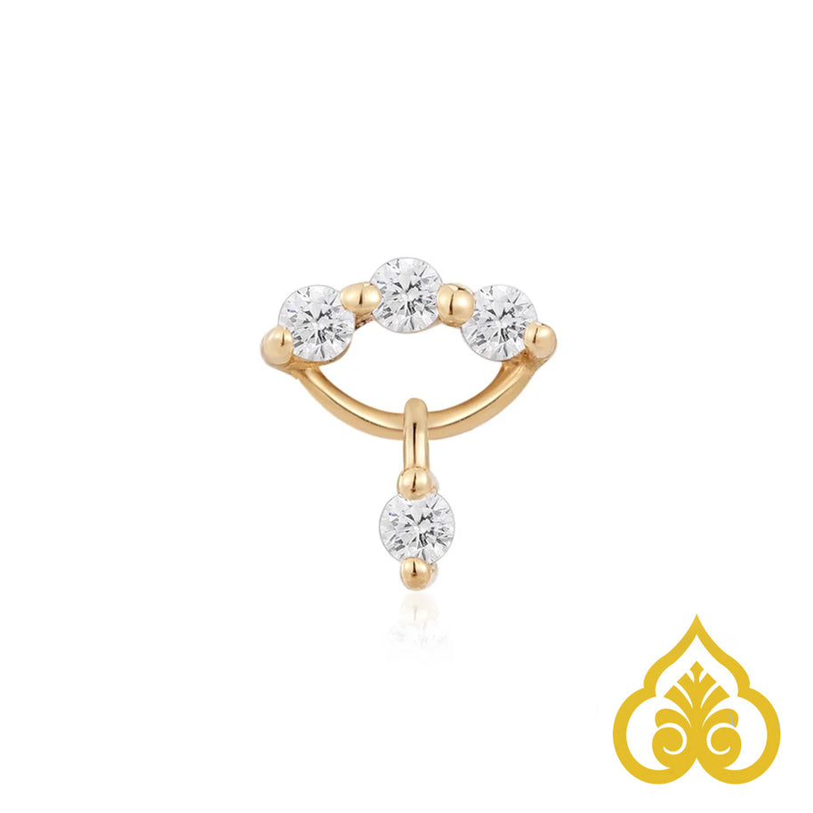 EBJ Love struck 14 kt cz
