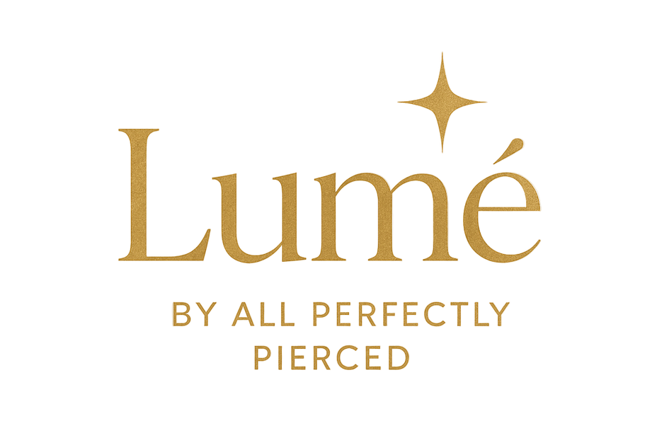 Lumé by All Perfectly Pierced jewerly line logo 