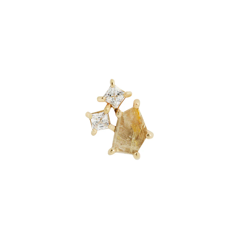 Lyra - Rutiled quartz - Buddha jewelry