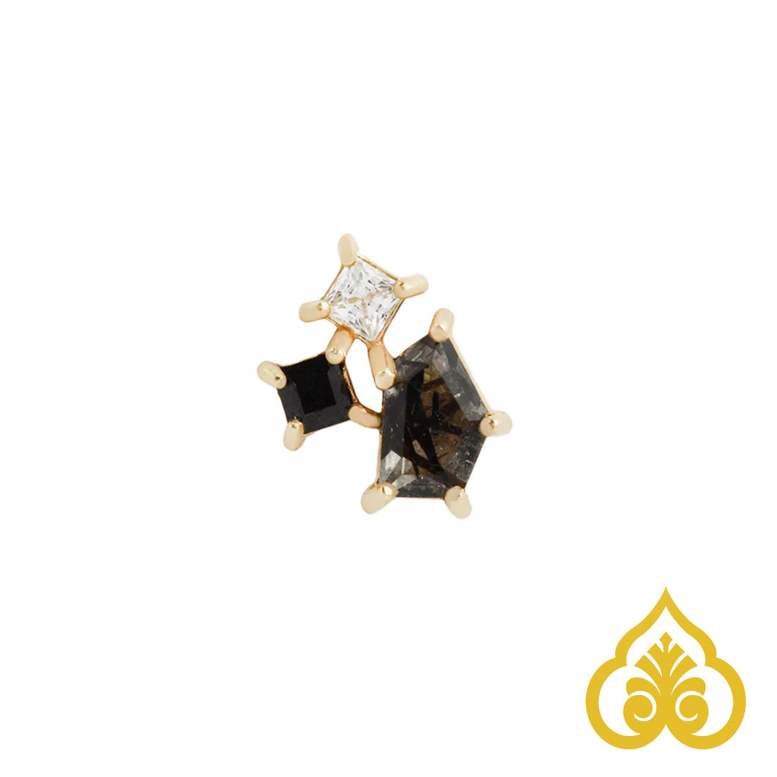 Lyra - Tourmalinated Quartz + Black Spinel - Buddha Jewelry