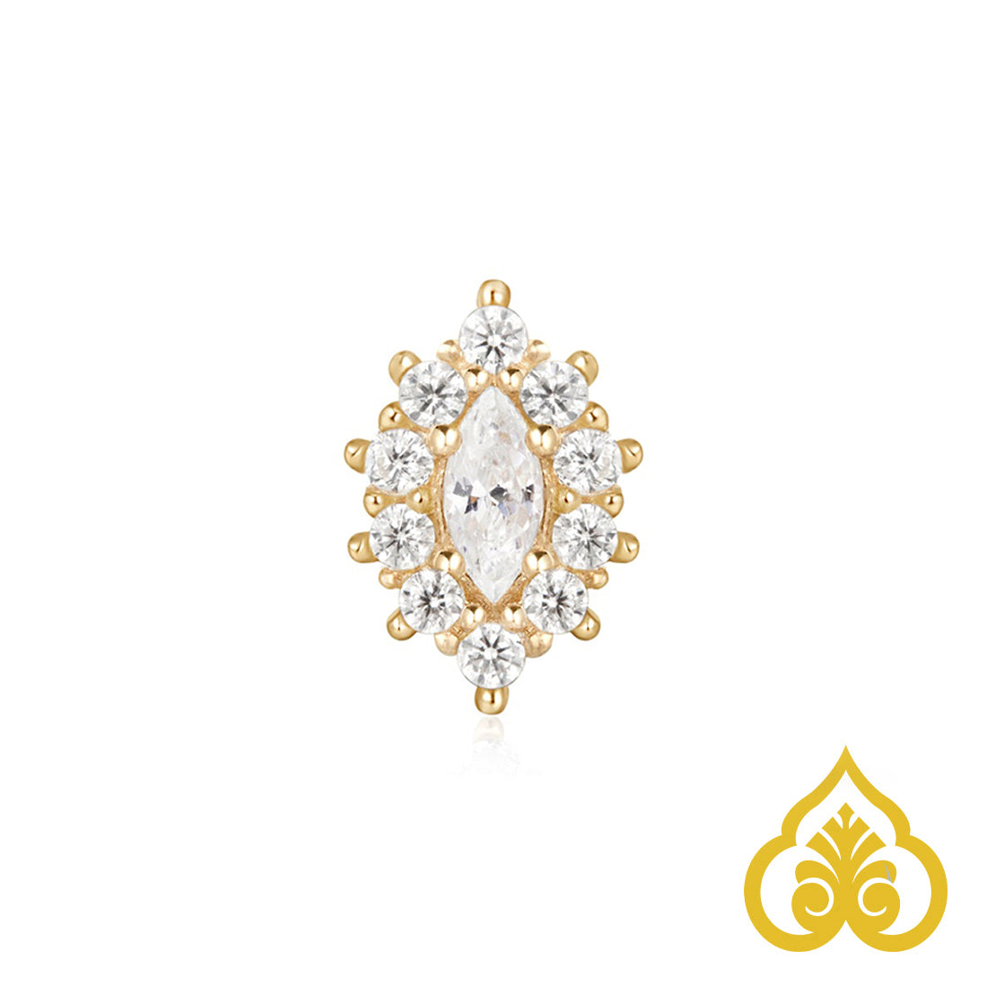 Marquise Halo - Ember body jewelry