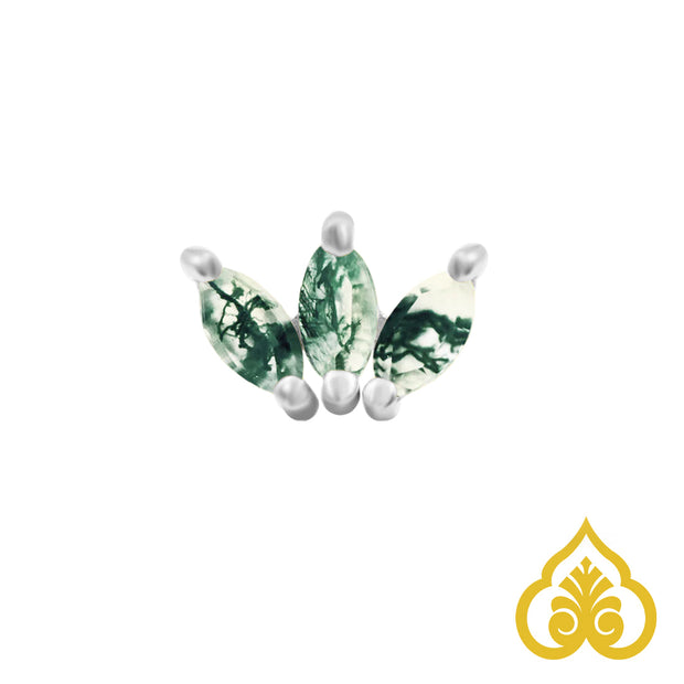 Marquise Moss Fan - Junipurr Jewelry