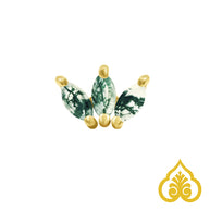 Marquise Moss Fan - Junipurr Jewelry