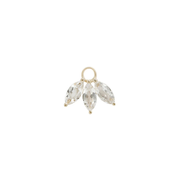 Moet charm - white topaz - Buddha jewelry