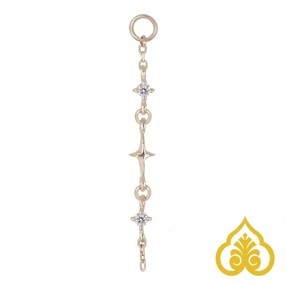 Nicole - Double diamond drop chain - Beatti