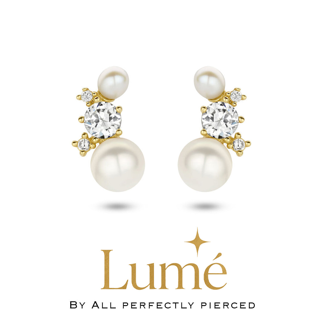 Marilou Pearl - Stud Earrings - Lume