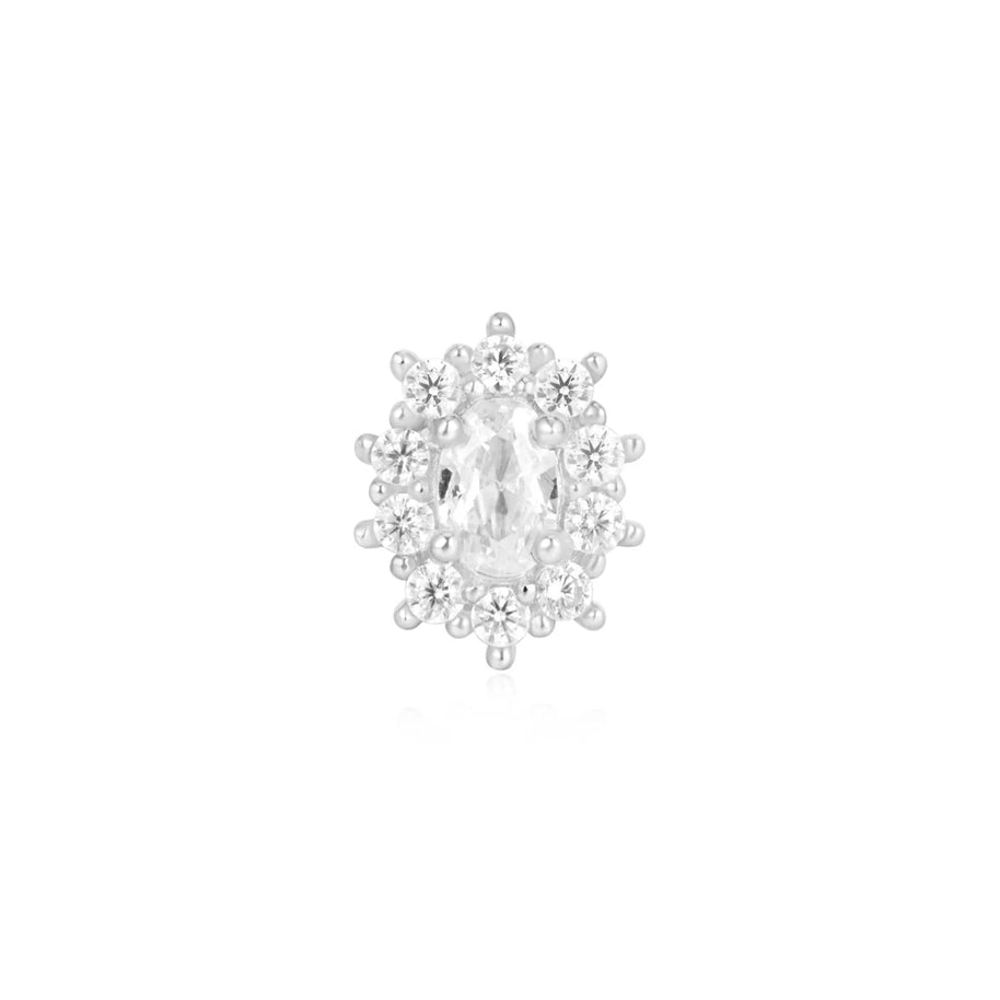Oval halo - Ember body jewelry