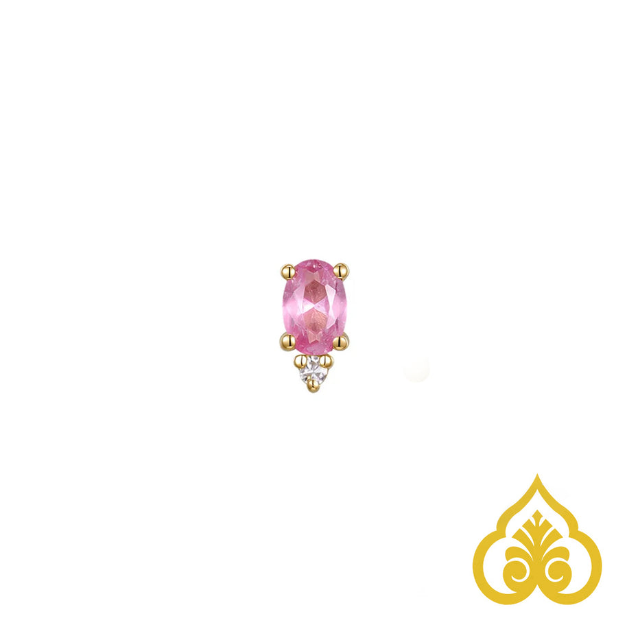 Pippa Diamond - Oval pink Sapphire - Modern Mood