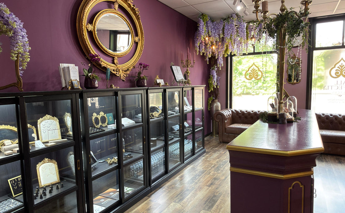 Sfeerfoto interieur met ruime piercingsieraad keuze 