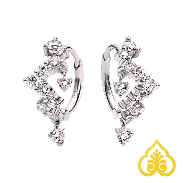 Sky Huggie Diamond set - Maria Black