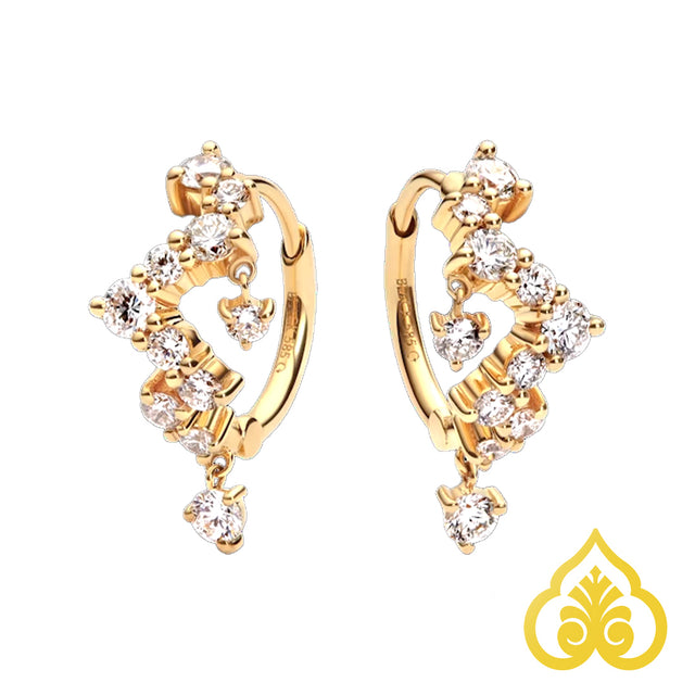 Sky Huggie Diamond set - Maria Black