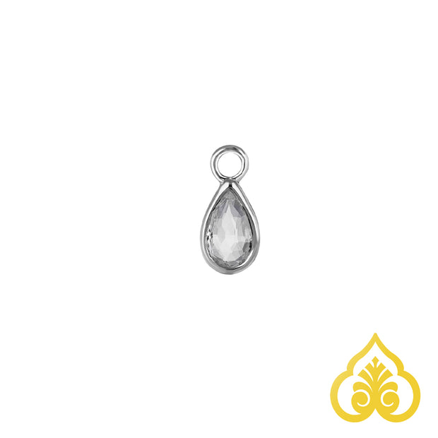 Solara Briolette Teardrop hoop charm - Beatti