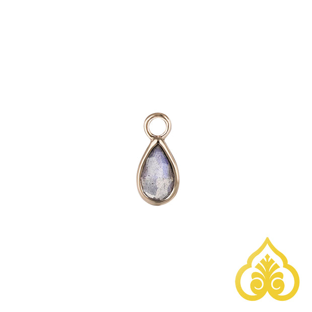 Solara Briolette teardrop Labradorite charm - Beatti