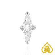 Ebj Spire 14 kt cz