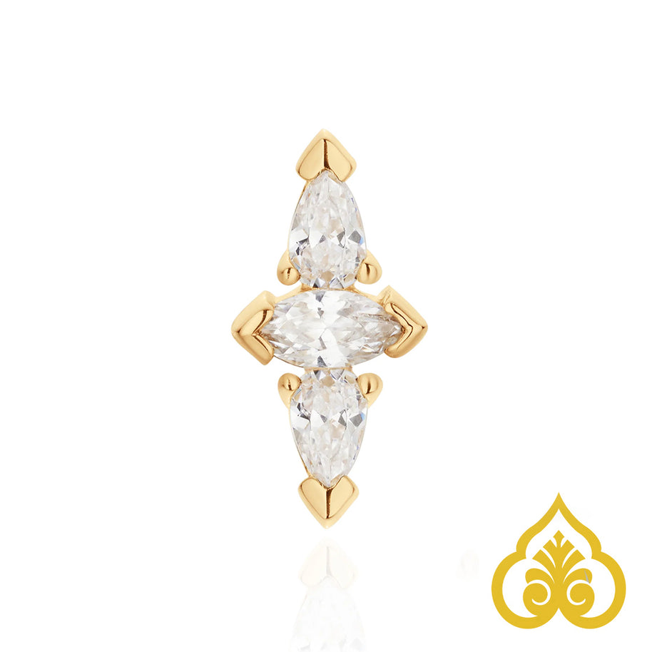 Ebj Spire 14 kt cz
