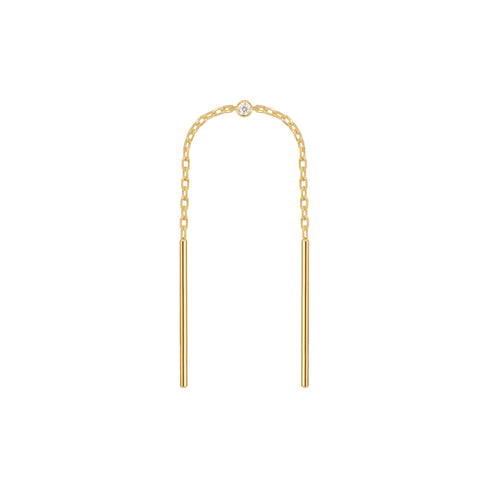 Chain threader - Diamond bezel center - Modern Mood