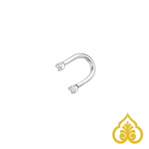 U-shape Huggie - Titanium Sieraden