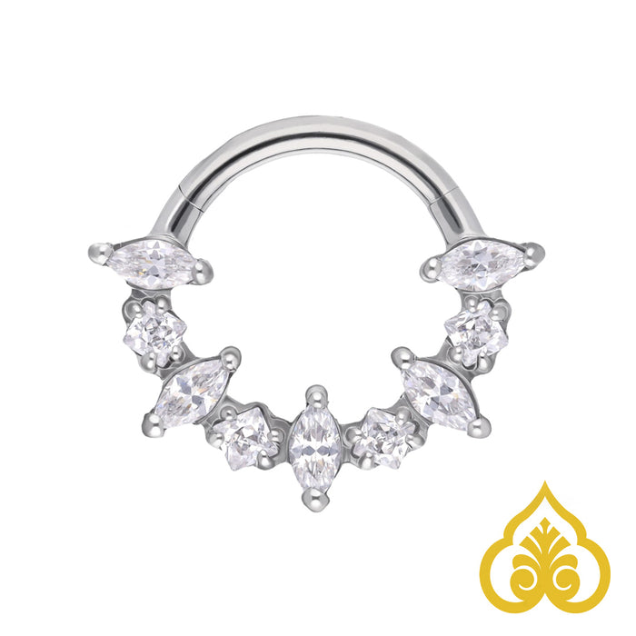 Victoria - Titanium Clickring