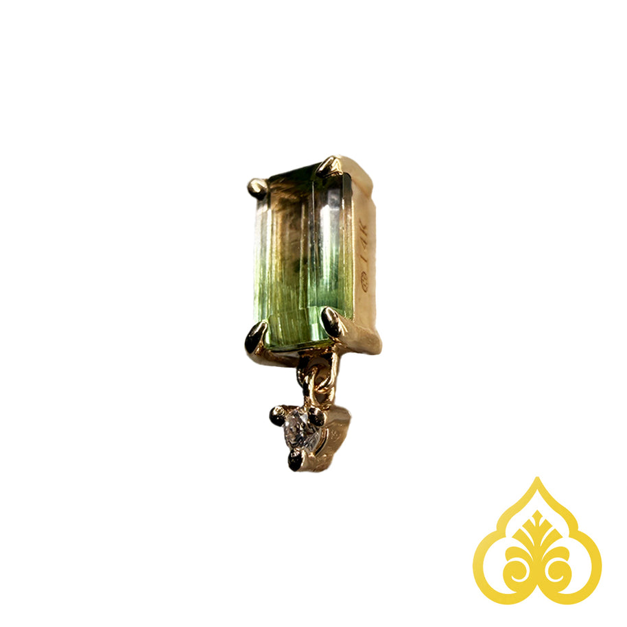 Limited Edition - Watermelon Tourmaline Diamond drop Top - Modern Mood