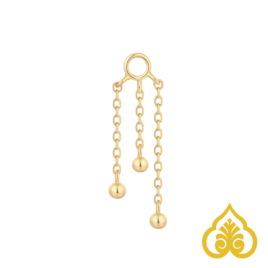 Dancing queen - gold charm - Buddha jewelry