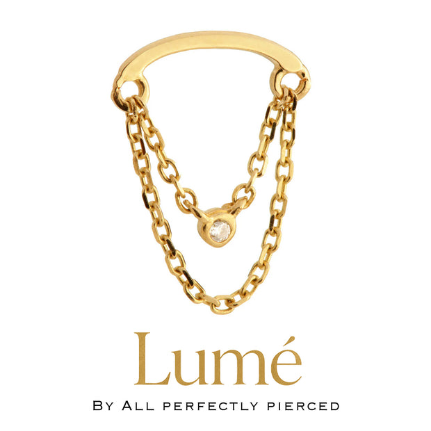 Double chain, single bezel - Hidden helix