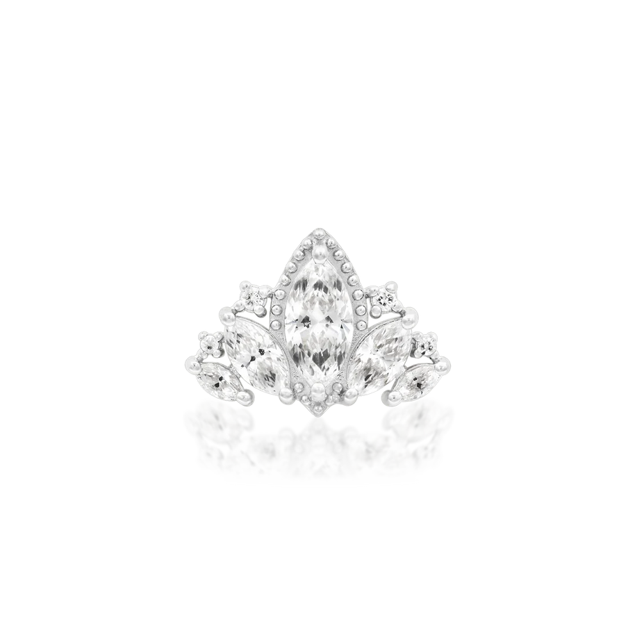 Queen Naveen 14 kt, 1.6 mm threaded