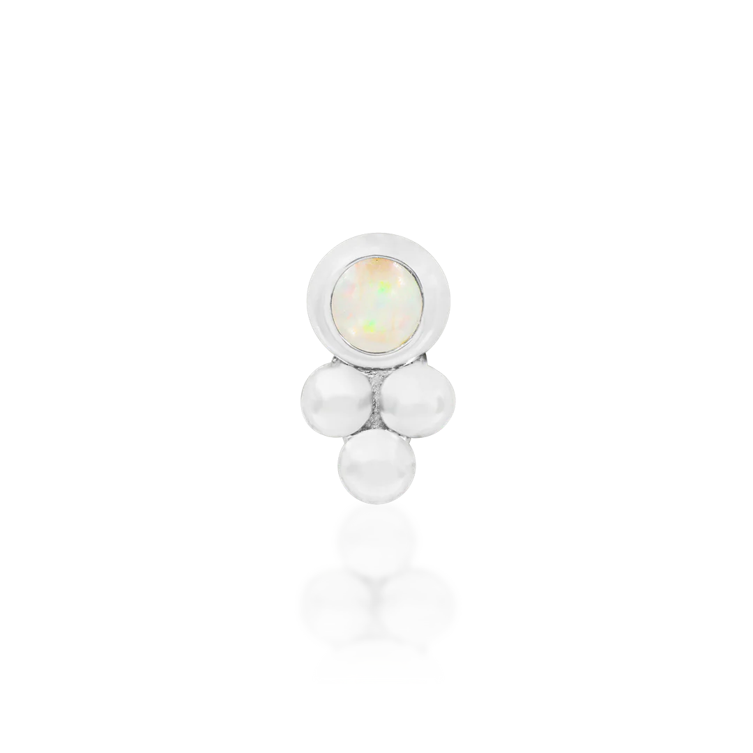 Opal bezel set - Junipurr jewelry