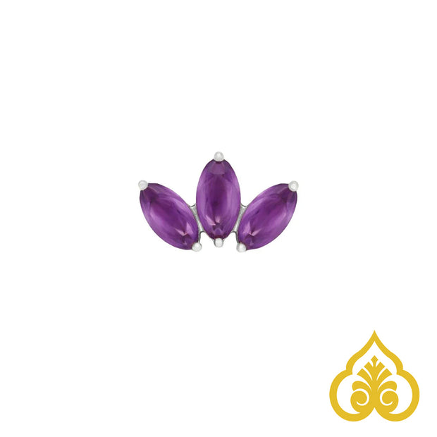 Mini - Sandblasted Amethyst - Buddha necklace