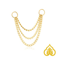 Triple chain - Gold necklaces